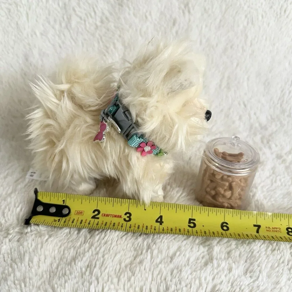 American Girl Pomeranian Dog Pet Hard Body Collar Treat Jar 2016 Accessory